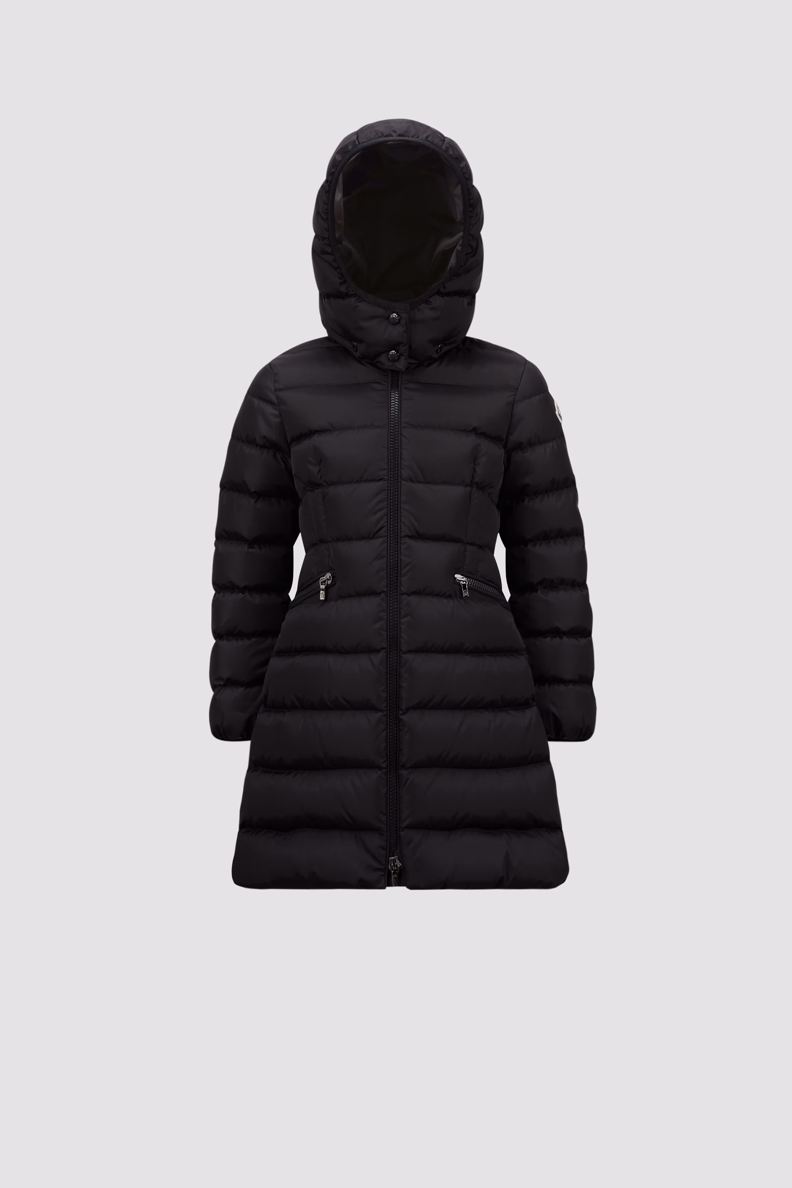 Doudoune longue à capuche Charpal Fille Noir Moncler 0